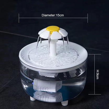 Pets Water Fountain Auto Filter USB Electric Mute Cat Drinker Bowl 1200Ml Recirculate Filtring Drinker for Cats Water Dispenser